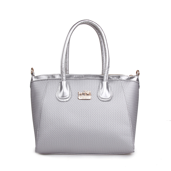 Coach City Signature Medium Silver Satchels BSN | Women